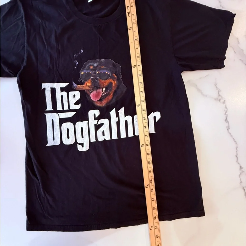 The Dogfather Rottweiler Dog T-Shirt. Medium